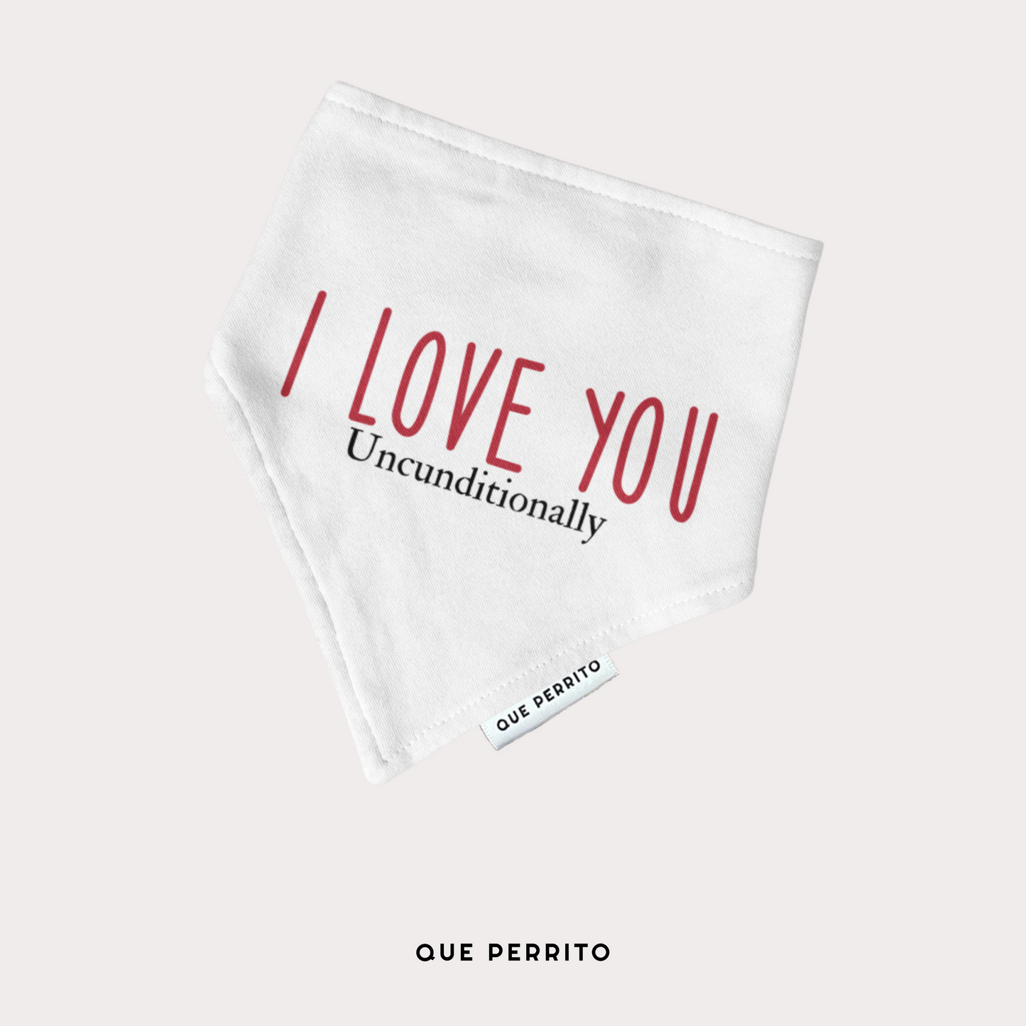Bandana KISS 25¢ & I LOVE YOU Unconditionally - Colección LOVE